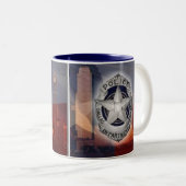 Tasse 2 Couleurs Police de Dallas (Devant droit)