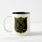 Tasse 2 Couleurs Police de Porchville (Gauche)