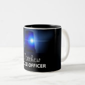 Tasse 2 Couleurs Police | Personnalisé (Devant droit)