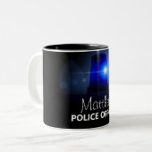 Tasse 2 Couleurs Police | Personnalisé (Devant gauche)