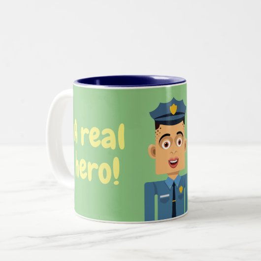 Tasse 2 Couleurs Policia (Devant gauche)