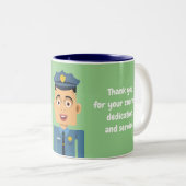 Tasse 2 Couleurs Policia (Devant droit)