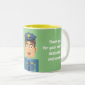 Tasse 2 Couleurs Policia (Devant droit)