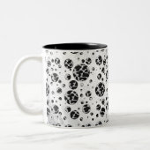 Tasse 2 Couleurs Polka Dot Vache noir et blanc (Gauche)