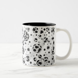Tasse 2 Couleurs Polka en Dalmatie noir et blanc