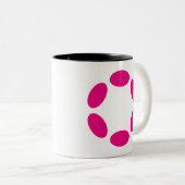 Tasse 2 Couleurs Polkadot (Devant droit)