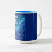 Tasse 2 Couleurs Pollution de la mer (Devant droit)