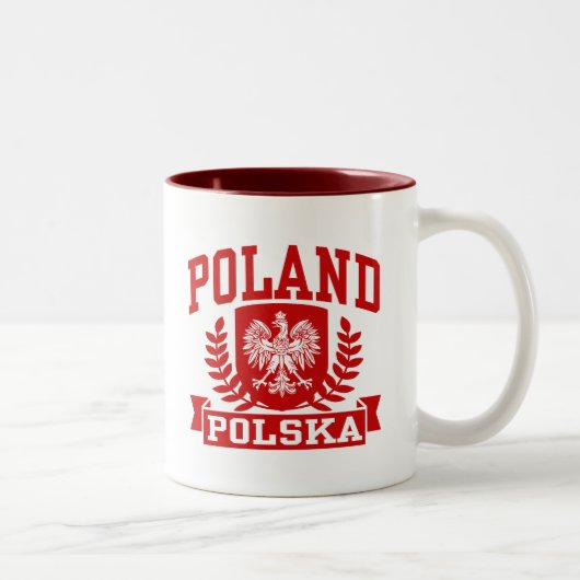 Tasse 2 Couleurs Pologne Polska (Droit)