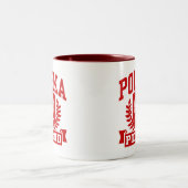Tasse 2 Couleurs Polska Pologne (Centre)