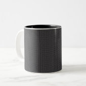 Tasse 2 Couleurs Polymère noir et gris de fibre de carbone (Devant gauche)
