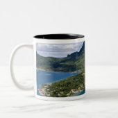Tasse 2 Couleurs Polynésie française, Bora Bora. Vue aérienne de (Gauche)