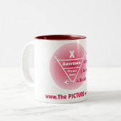 Tasse 2 Couleurs POM - Rouge (Devant gauche)