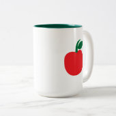 Tasse 2 Couleurs Pomme à fruits (Devant droit)