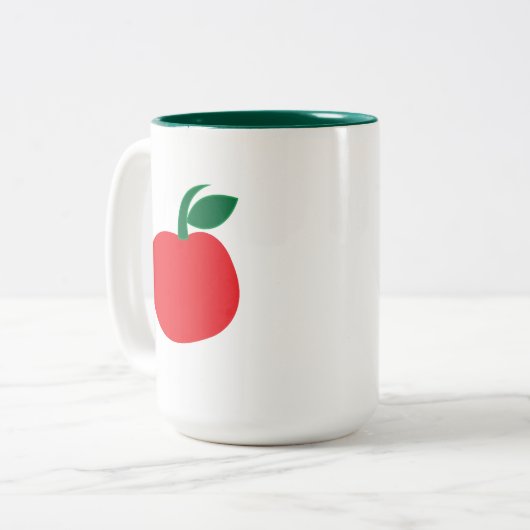 Tasse 2 Couleurs Pomme à fruits (Devant gauche)