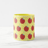 Tasse 2 Couleurs Pomme de fruits moderne Motif sucré (Centre)