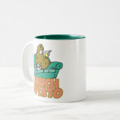 Tasse 2 Couleurs Pomme de terre de canapé drôle (Devant gauche)