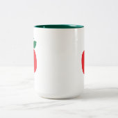 Tasse 2 Couleurs Pomme Fruit (Centre)