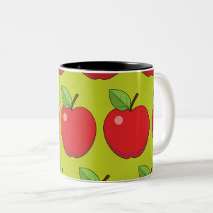 Tasse 2 Couleurs Pomme rouge