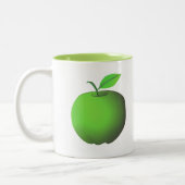 Tasse 2 Couleurs Pomme verte (Gauche)