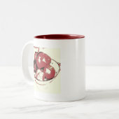 Tasse 2 Couleurs Pommes d'art pop (Devant gauche)