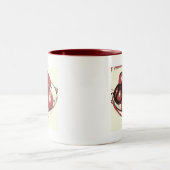 Tasse 2 Couleurs Pommes d'art pop (Centre)