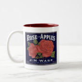Tasse 2 Couleurs Pommes roses de marque (Gauche)