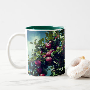 Tasse 2 Couleurs Pommes Sur L'Arbre Nature Personnalisée