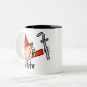 Tasse 2 Couleurs Pompier (Devant gauche)