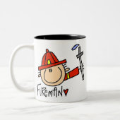 Tasse 2 Couleurs Pompier (Gauche)