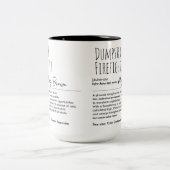 Tasse 2 Couleurs Pompier à décharge Funny Définition Nom personnali (Centre)