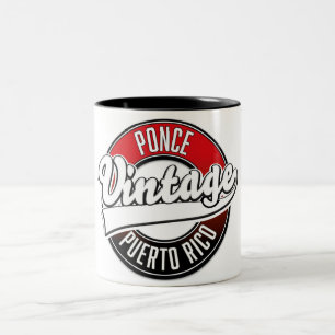 Tasse 2 Couleurs Ponce Porto Rico logo vintage