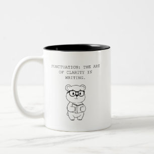 Tasse 2 Couleurs Ponctuation : L'art de la clarté dans l'écriture