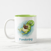 Tasse 2 Couleurs Pondering Frog Reading Book (Gauche)