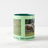 Tasse 2 Couleurs Poneys peints (Centre)