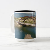 Tasse 2 Couleurs Pont Austin Hwy 360 Pennybacker (Devant gauche)