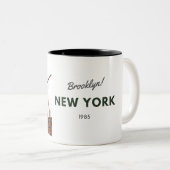 Tasse 2 Couleurs Pont Brooklyn (Devant droit)