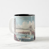 Tasse 2 Couleurs Pont Brooklyn (Devant gauche)
