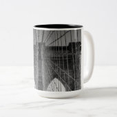 Tasse 2 Couleurs Pont de Brooklyn NYC (Devant droit)