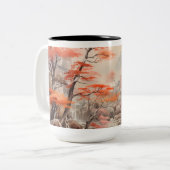 Tasse 2 Couleurs Pont De L'Érable Et Rivière (Devant gauche)