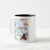 Tasse 2 Couleurs Poodle Collage Paris (Devant gauche)