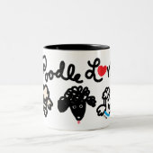 Tasse 2 Couleurs Poodle Love (Centre)
