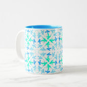 Tasse 2 Couleurs Poodle Patern (Devant gauche)