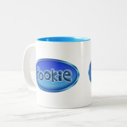 Tasse 2 Couleurs "POOKIE" distinct (Devant gauche)