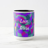 Tasse 2 Couleurs Pop art | Deux femmes | 2 côté (Centre)