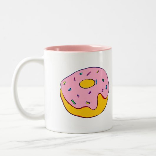 Tasse 2 Couleurs Pop Art pastèque popsicle aux fruits mignons (Gauche)