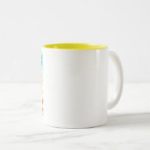 Tasse 2 Couleurs Pop Art Sunflowers (Devant droit)