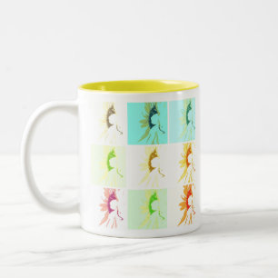Tasse 2 Couleurs Pop Art Sunflowers