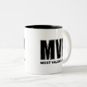 Tasse 2 Couleurs Pop la plus précieuse (Devant droit)
