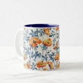 Tasse 2 Couleurs Poppies de Californie (Devant gauche)