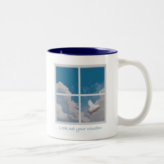 Tasse 2 Couleurs porc de vol (Droit)